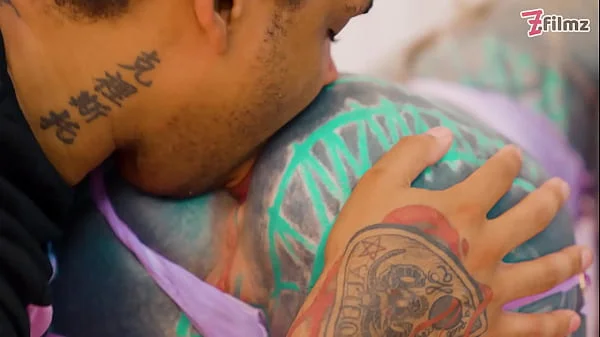 Hard Anal Fuck - BBC for Tattoo Slut - she takes it balls deep in her asshole - ATM