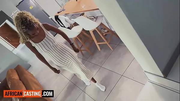 Busty 18yo Blonde Ebony Stripped & Pounded Hard In Amateur Casting Call