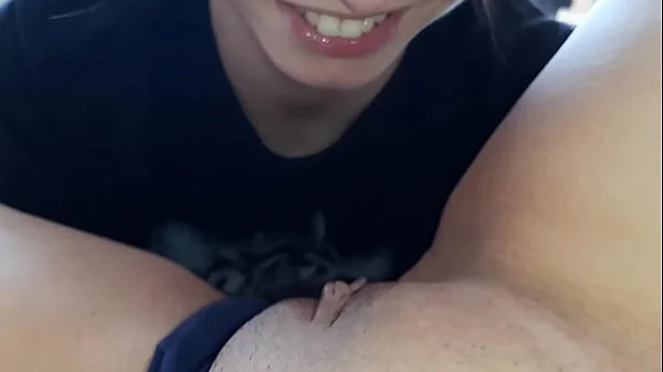 My girlfriend after a long separation kisses, licks, sucks, plays with my pussy