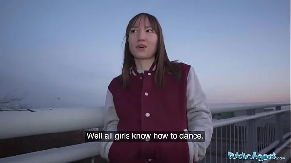 Public Agent - Hot brunette dances for me in PUBLIC before I fuck her hard