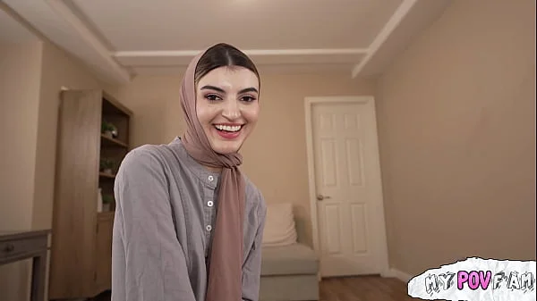 Hijab princess learns how to suck dick