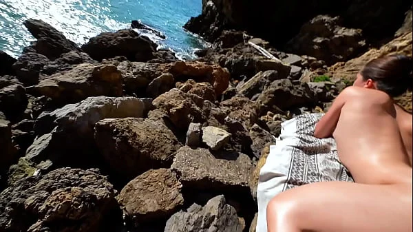 I catch a young nudist masturbating in public and we end up fucking like wild