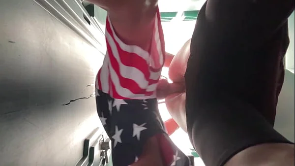 Sweaty Dirty Wet Sex in Public Carnival Toilet TWICE