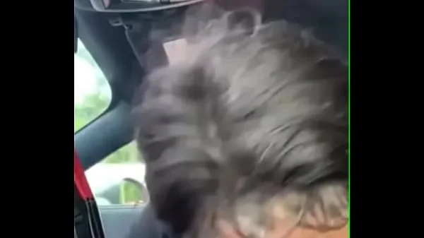 Black sister sucking bbc in car