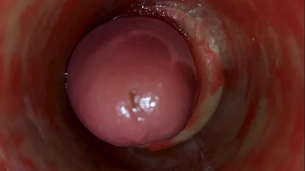 Camera Inside Deep Pussy Captures Huge Ejaculation of Sperm ASMR