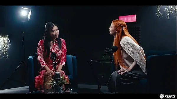 Lesbian Redhead Freezes Time And Makes Asian Babe Her Sex Slave - Lezdom Hardcore Sex