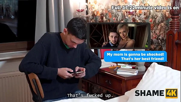 SHAME4K. Naughty dame is punishing her silly young neighbour