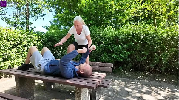 Public bareback sex with a stranger, creampie, and mouth piss at a rest stop! Part 1