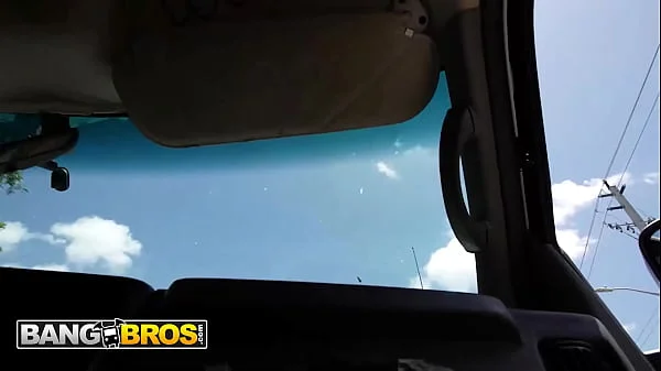 BANGBROS - Amiee Cambridge Sucks Johnny's Huge Dick In The Bang Bus Before Taking A Facial