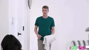 Chinese teen stepsister is so annoying but also very horny