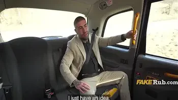 Female Cabbie Cant Let Him Go Without Ball Draining To A Date