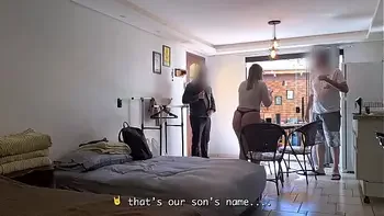 Married woman sucking her husband's friend's very hard cock Sub. EN 1-4