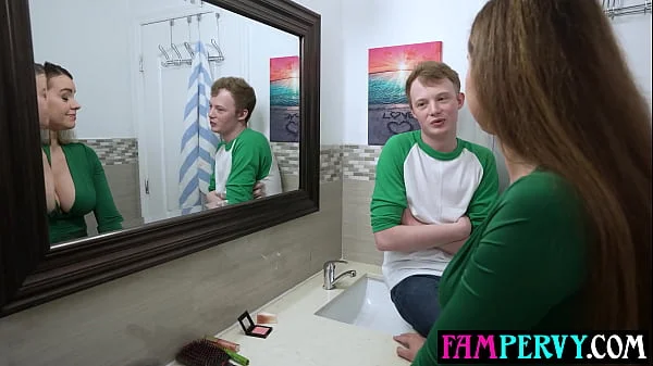 After a terrible date MILF stepmom Jessie Rogers wants stepsons big cock