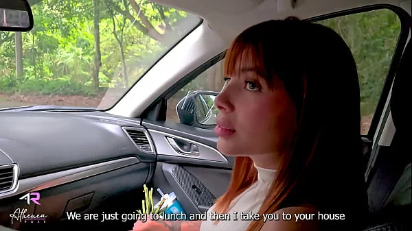 A petite street vendor is picked up on the street by a rich guy - Athenea Rose and Max Betancur