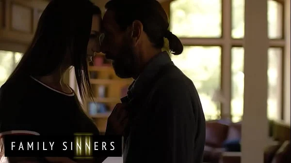 FAMILY SINNERS - Inked Brunette Gets Naughty And Fucks Her Boyfriend’s Father While He’s Away