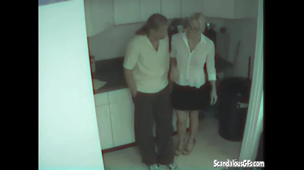 Office slut is fucked in the staff room