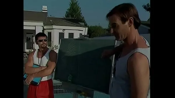 The new arrival  brunette Sophia Staks with huge knockers has got a bit of Navy cake with lifeguard instructor