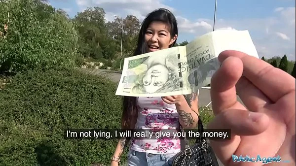 Public Agent Hot Asian chick Akasha Coliun loves girthy cock fuck