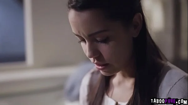 Bruntte Alina Lopez gobbles a mature cock!