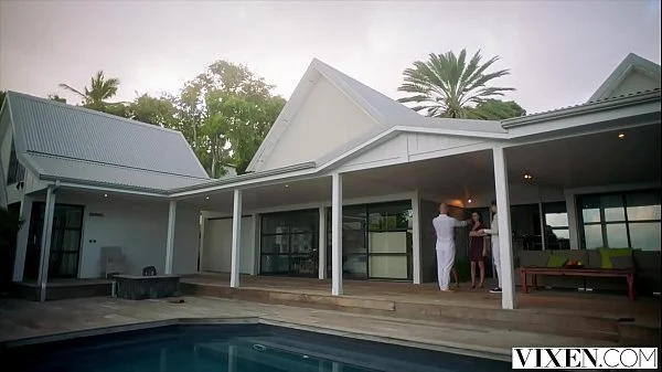 VIXEN Spoiled rich girls have threesome at spa