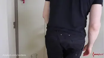 Caged princess gets rough ass to mouth with gnarly butt plug and drinks piss in bondage