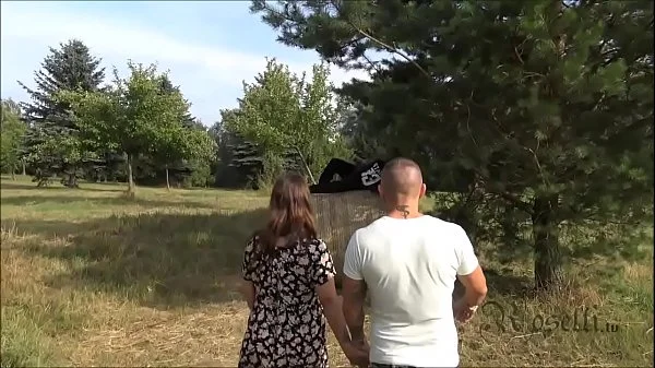 Horny German outdoor Fuck with big black Cock