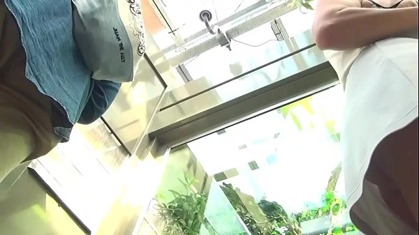 Triple upskirt - without panties - spoilt for choice