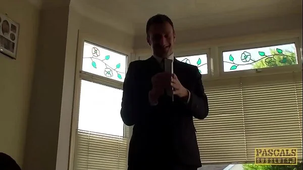 PASCALSSUBSLUTS - Redhead Sabrina Jay dicked hard in bondage