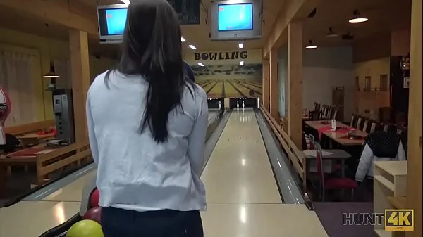 HUNT4K. Hunter is looking for awesome sex for money in bowling place