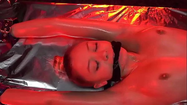 Cute Blonde Shackled Scared by Pendulum  Short version