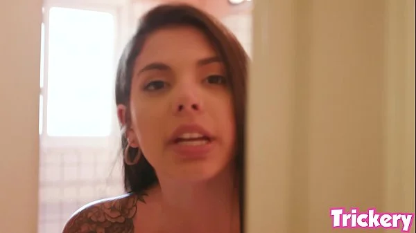 Trickery - Gina Valentina tricked into sex with her BFs brother