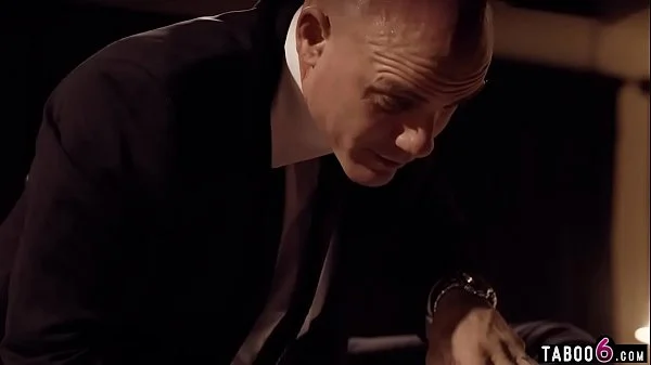 Young secretary in lingerie always pleases her boss