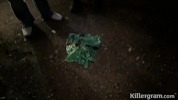 Cum slut blonde Loz Lorrimar dogging at night sucks off strangers and takes facials