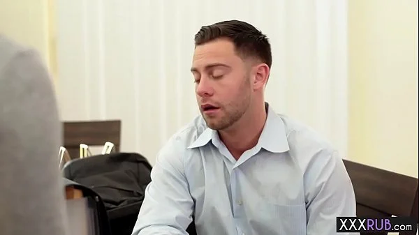 Wet MILF professional massage and sucked a clients cock