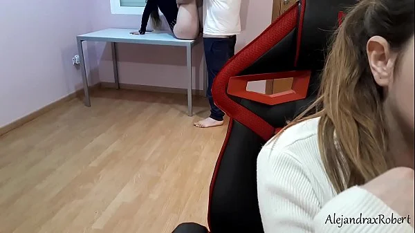 MY step SISTER COMES HOME TO FUCK WITH A STRANGER WHILE I´M STUDYING