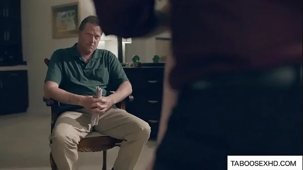 step Daughter get pounded hard while dad is watching