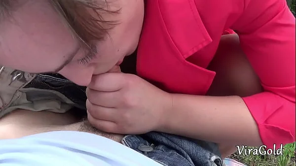 Fucking Young Chubby Sofy on a Picnic in the Woods