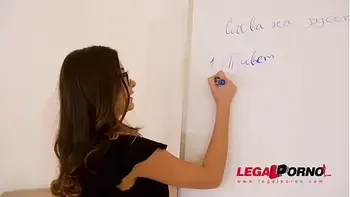 Russian Sex Teacher Liya Silver Fucks a Massive Dick in Class GP524