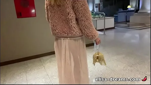 Flashing naked under my seethru outfit