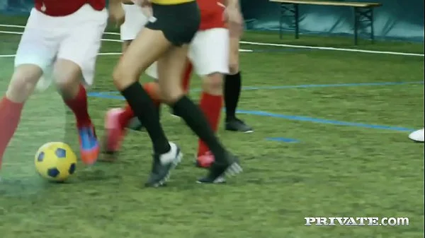 Private.com - Ana Rose & Cayla Lions Do Locker Room Orgy!