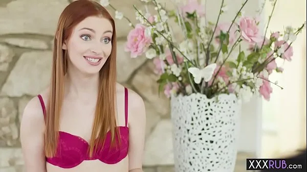 Small tits redhead teen massage a partners stepbro