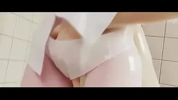 Overwatch Sluty Mercy caugth in the shower. Insane shower fucking