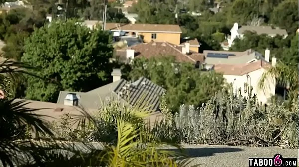 Blonde wife runs an club for the neighborhood