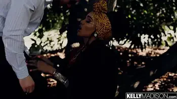 Ebony Babe Julie Kay Takes White Cock in Her Black Ass