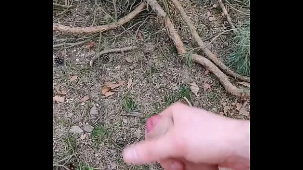 jerking off in forest