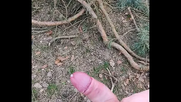jerking off in forest