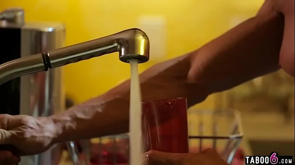 Curvy stepdaughter blonde seduces her big dick stepdad