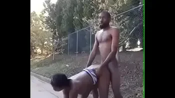 Nigeria guy fucking outdoor