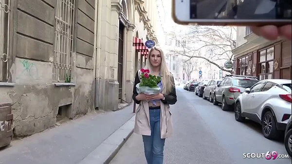 GERMAN SCOUT - Blonde Diane ANAL gefickt bei echten Casting