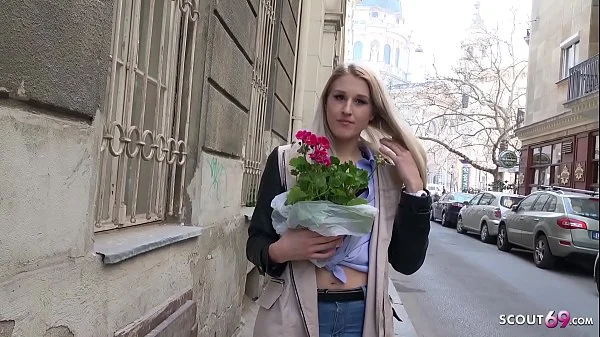 GERMAN SCOUT - Blonde Diane ANAL gefickt bei echten Casting